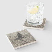 Dessous-de-verre En Pierre Lizard noir (Côté)