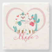 Dessous-de-verre En Pierre Llama Llove (Devant)