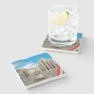 Dessous-de-verre En Pierre LMD011 MILAN, Cathédrale Piazza del Duomo,