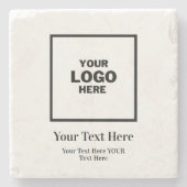 Dessous-de-verre En Pierre Logo (Devant)