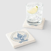 Dessous-de-verre En Pierre Logo 2017 présidentiel de penny d'atout (Côté)