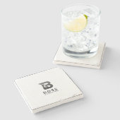 Dessous-de-verre En Pierre Logo Apex B (Côté)