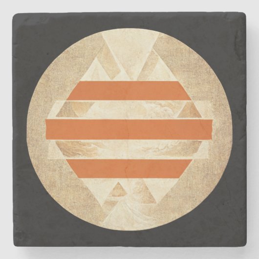 Dessous-de-verre En Pierre Logo de Nikia (Devant)