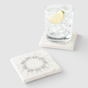 Dessous-de-verre En Pierre Logo personnalisé simple et élégant ici société