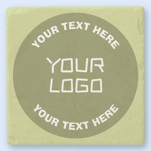 Dessous-de-verre En Pierre Logo téléchargé ou design & texte modifiable Toute