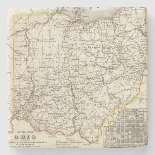 Dessous-de-verre En Pierre L'Ohio 12 (Devant)