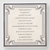 Dessous-de-verre En Pierre Loi fondamentale de Cologne (Devant)