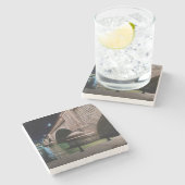 Dessous-de-verre En Pierre London Bridge, Lake Havasu, Az. (Côté)