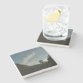 Dessous-de-verre En Pierre Lone Torrey Pine Californie Sunset Paysage (Côté)