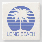 Dessous-de-verre En Pierre Long Beach Californie (Devant)
