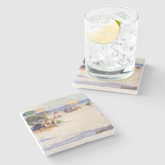 Dessous-de-verre En Pierre Long Beach (État de New York) (Côté)