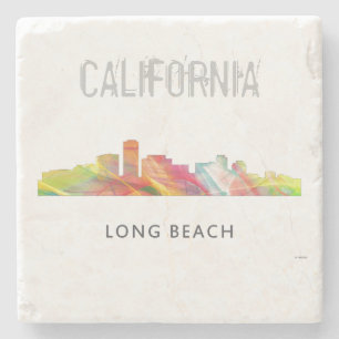 DESSOUS-DE-VERRE EN PIERRE LONG BEACH LA CALIFORNIE WB1 -