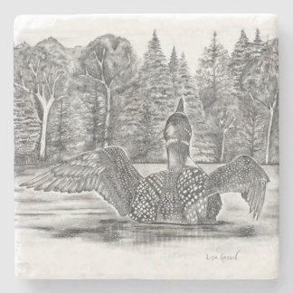 Dessous-de-verre En Pierre Loon sur le lac