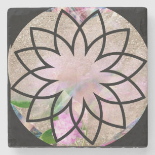 Dessous-de-verre En Pierre Lotus Blossom Floral Springtime