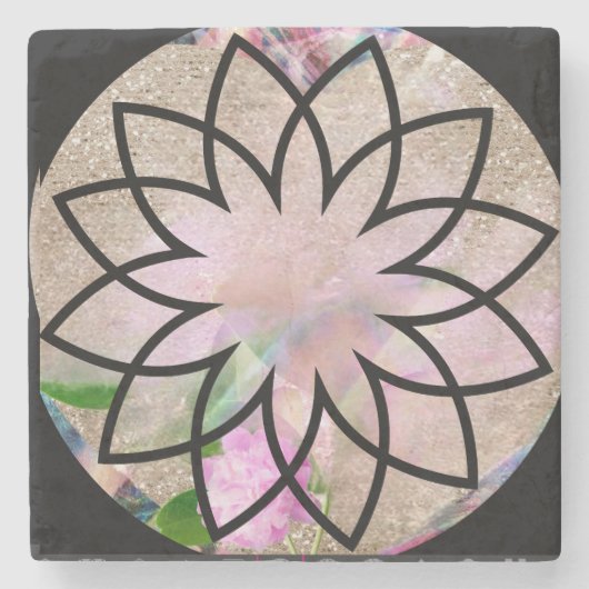 Dessous-de-verre En Pierre Lotus Blossom Floral Springtime (Devant)