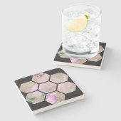 Dessous-de-verre En Pierre Lotus Flower (Côté)