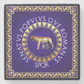 Dessous-de-verre En Pierre Loup de Capitoline (Devant)