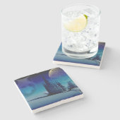 Dessous-de-verre En Pierre Loups (Côté)