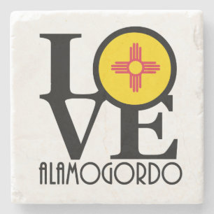 Dessous-de-verre En Pierre LOVE Alamogordo