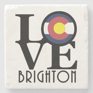 Dessous-de-verre En Pierre LOVE Brighton Colorado