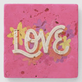 Dessous-de-verre En Pierre LOVE Dessous de verre en pierre (Devant)