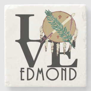Dessous-de-verre En Pierre LOVE Edmond Oklahoma