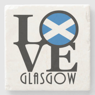 Dessous-de-verre En Pierre LOVE Glasgow Écosse