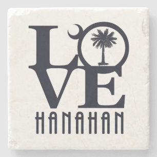 Dessous-de-verre En Pierre LOVE Hanahan SC