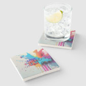 Dessous-de-verre En Pierre Love Life (Côté)