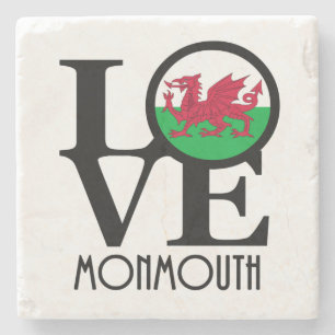 Dessous-de-verre En Pierre LOVE Monmouth Wales