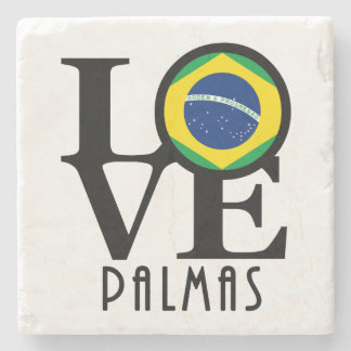 Dessous-de-verre En Pierre LOVE Palmas Brésil