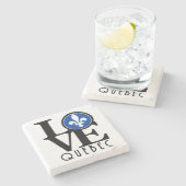 Dessous-de-verre En Pierre LOVE Québec (Côté)