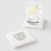 Dessous-de-verre En Pierre Love quote (Côté)