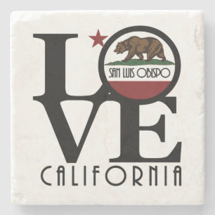 Dessous-de-verre En Pierre LOVE San Luis Obispo