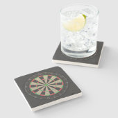 Dessous-de-verre En Pierre Lover Dartboard (Côté)