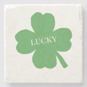 Dessous-de-verre En Pierre Lucky Shamrock Irish Green Painting Dessous de ver