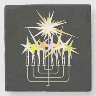 Dessous-de-verre En Pierre Lumières Hanoukka