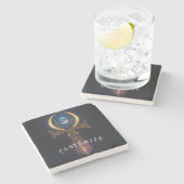 Dessous-de-verre En Pierre Lunar Ankh (Côté)