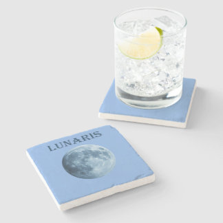 DESSOUS-DE-VERRE EN PIERRE LUNE