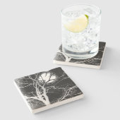 Dessous-de-verre En Pierre Lune (Côté)