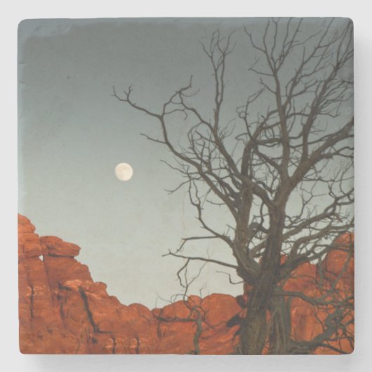 Dessous-de-verre En Pierre Lune mauvaise (Devant)