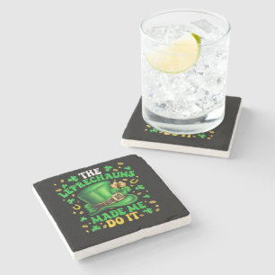 Dessous-de-verre En Pierre Lutins du Trèfle M'ont Fait Faire Ça St Patrick's