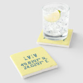 Dessous-de-verre En Pierre Lviv Ukraine Latitude & Longitude désistée (Côté)