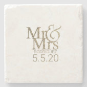 Dessous-de-verre En Pierre M. et Mme Keepsaké (Devant)