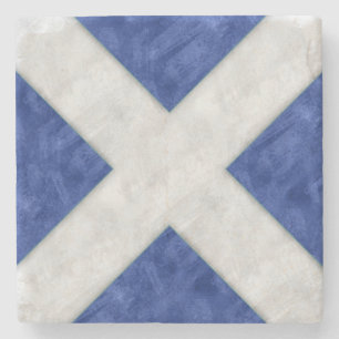 Dessous-de-verre En Pierre M Mike Aquarelle Signal nautique Pavillon maritime