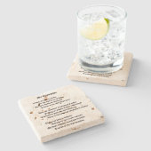 Dessous-de-verre En Pierre Ma confession (Côté)