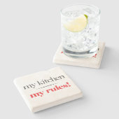 Dessous-de-verre En Pierre Ma cuisine, mes règles (Côté)