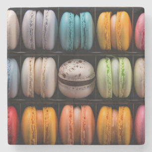 Dessous-de-verre En Pierre Macarons dominants dans de délicieuses couleurs éc