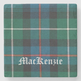 Dessous-de-verre En Pierre MacKenzie, MacKenzie Scottish Tartan, MacKenzie