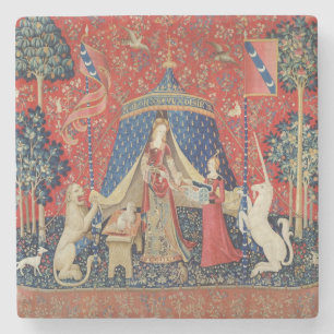 Dessous-de-verre En Pierre Madame et la licorne : "À mon seulement désir" 2